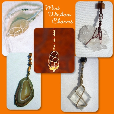 Mini window charm sun catchers