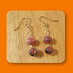 Rhodonite Earrings