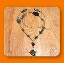 Turquoise & Black Tourmaline Necklace