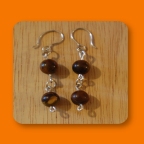 Chinese Writing Rock Earrings